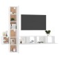 5-tlg. TV-Schrank-Set Weiß Holzwerkstoff 5-tlg. TV-Schrank-Set Weiß Holzwerkstoff