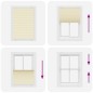 vidaXL Plissee Creme 100x150 cm Stoffbreite 99,4 cm Polyester vidaXL Plissee Creme 100x150 cm Stoffbreite 99,4 cm Polyester