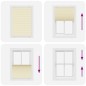 vidaXL Plissee Creme 90x150 cm Stoffbreite 89,4 cm Polyester vidaXL Plissee Creme 90x150 cm Stoffbreite 89,4 cm Polyester