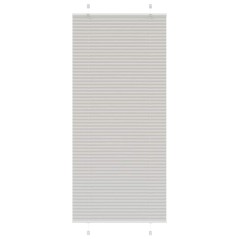 vidaXL Plissee Hellgrau 100x200 cm Stoffbreite 99,4 cm Polyester