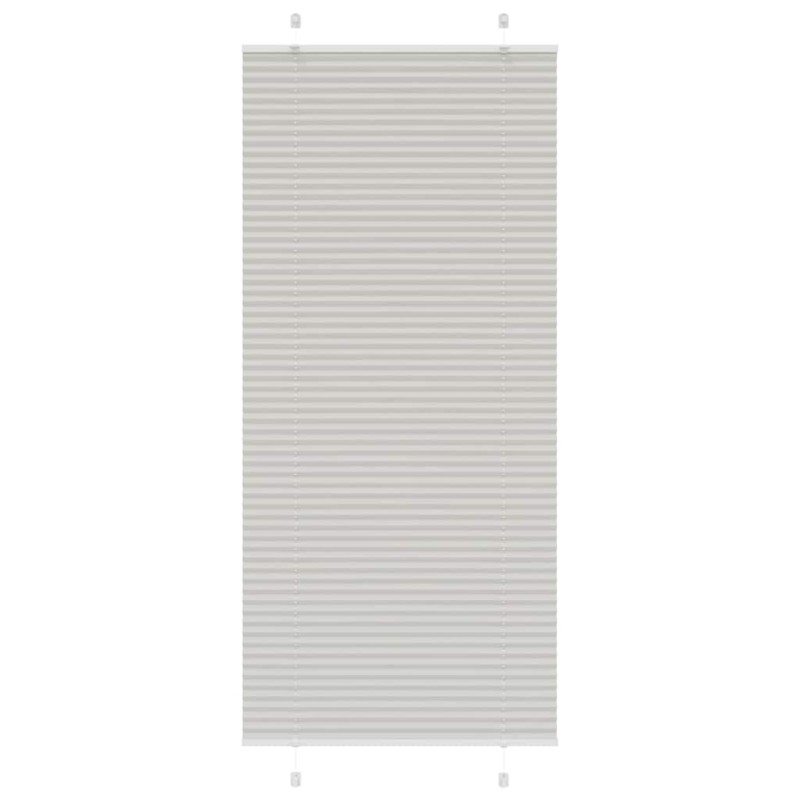 vidaXL Plissee Hellgrau 100x200 cm Stoffbreite 99,4 cm Polyester vidaXL Plissee Hellgrau 100x200 cm Stoffbreite 99,4 cm Polyester