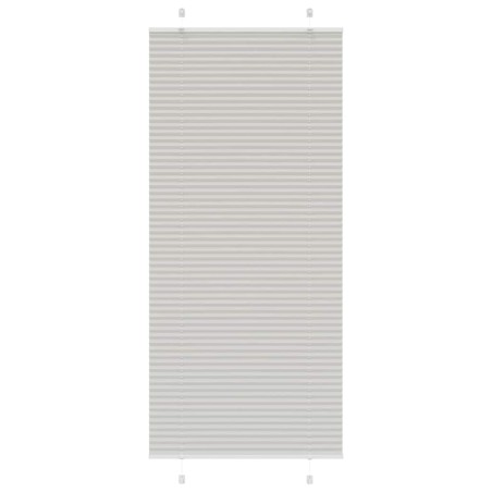 vidaXL Plissee Hellgrau 100x200 cm Stoffbreite 99,4 cm Polyester