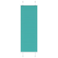 vidaXL Plissee Petrolgrün 45x100 cm Stoffbreite 44,4 cm Polyester