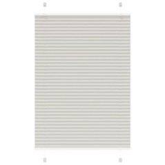 vidaXL Plissee Hellgrau 90x150 cm Stoffbreite 89,4 cm Polyester