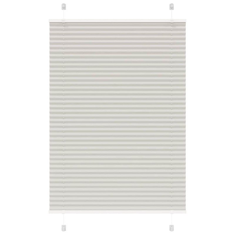 vidaXL Plissee Hellgrau 90x150 cm Stoffbreite 89,4 cm Polyester vidaXL Plissee Hellgrau 90x150 cm Stoffbreite 89,4 cm Polyester