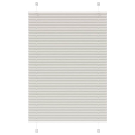 vidaXL Plissee Hellgrau 90x150 cm Stoffbreite 89,4 cm Polyester