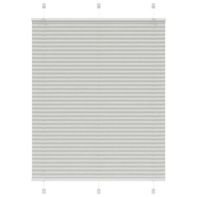 vidaXL Plissee Hellgrau 110x100 cm Stoffbreite 109,4 cm Polyester vidaXL Plissee Hellgrau 110x100 cm Stoffbreite 109,4 cm Polyester