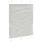 vidaXL Plissee Hellgrau 110x100 cm Stoffbreite 109,4 cm Polyester vidaXL Plissee Hellgrau 110x100 cm Stoffbreite 109,4 cm Polyester