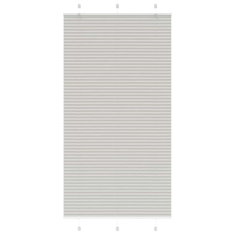 vidaXL Plissee Hellgrau 110x200 cm Stoffbreite 109,4 cm Polyester vidaXL Plissee Hellgrau 110x200 cm Stoffbreite 109,4 cm Polyester