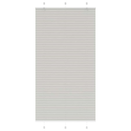 vidaXL Plissee Hellgrau 110x200 cm Stoffbreite 109,4 cm Polyester