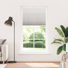 vidaXL Plissee Hellgrau 110x200 cm Stoffbreite 109,4 cm Polyester