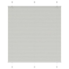 vidaXL Plissee Hellgrau 120x150 cm Stoffbreite 119,4 cm Polyester