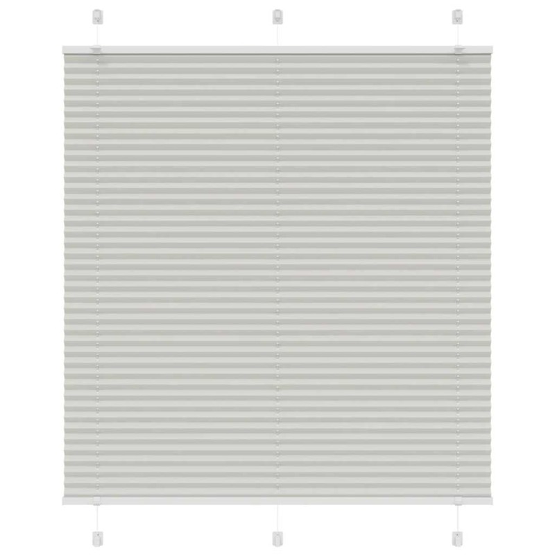 vidaXL Plissee Hellgrau 120x150 cm Stoffbreite 119,4 cm Polyester vidaXL Plissee Hellgrau 120x150 cm Stoffbreite 119,4 cm Polyester