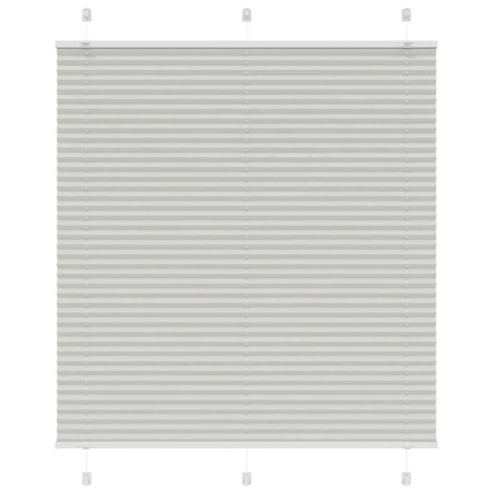 vidaXL Plissee Hellgrau 120x150 cm Stoffbreite 119,4 cm Polyester