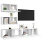 4-tlg. TV-Schrank-Set Weiß Holzwerkstoff 4-tlg. TV-Schrank-Set Weiß Holzwerkstoff
