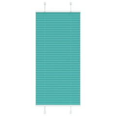 vidaXL Plissee Petrolgrün 55x100 cm Stoffbreite 54,4 cm Polyester