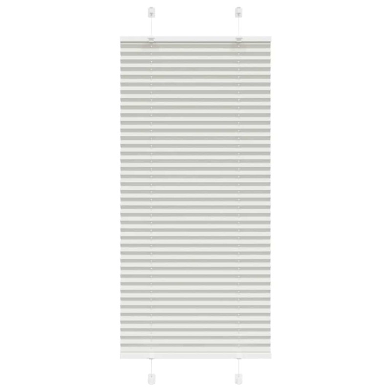 vidaXL Plissee Hellgrau 60x150 cm Stoffbreite 59,4 cm Polyester vidaXL Plissee Hellgrau 60x150 cm Stoffbreite 59,4 cm Polyester