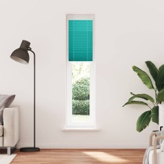 vidaXL Plissee Petrolgrün 40x200 cm Stoffbreite 39,4 cm Polyester