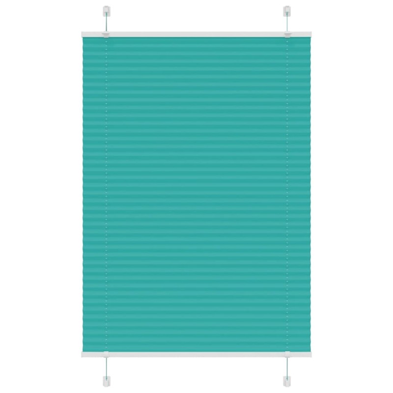 vidaXL Plissee Petrolgrün 100x150 cm Stoffbreite 99,4 cm Polyester vidaXL Plissee Petrolgrün 100x150 cm Stoffbreite 99,4 cm Polyester