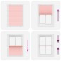 vidaXL Plissee Rosa 85x100 cm Stoffbreite 84,4 cm Polyester vidaXL Plissee Rosa 85x100 cm Stoffbreite 84,4 cm Polyester