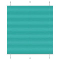 vidaXL Plissee Petrolgrün 120x100 cm Stoffbreite 119,4 cm Polyester