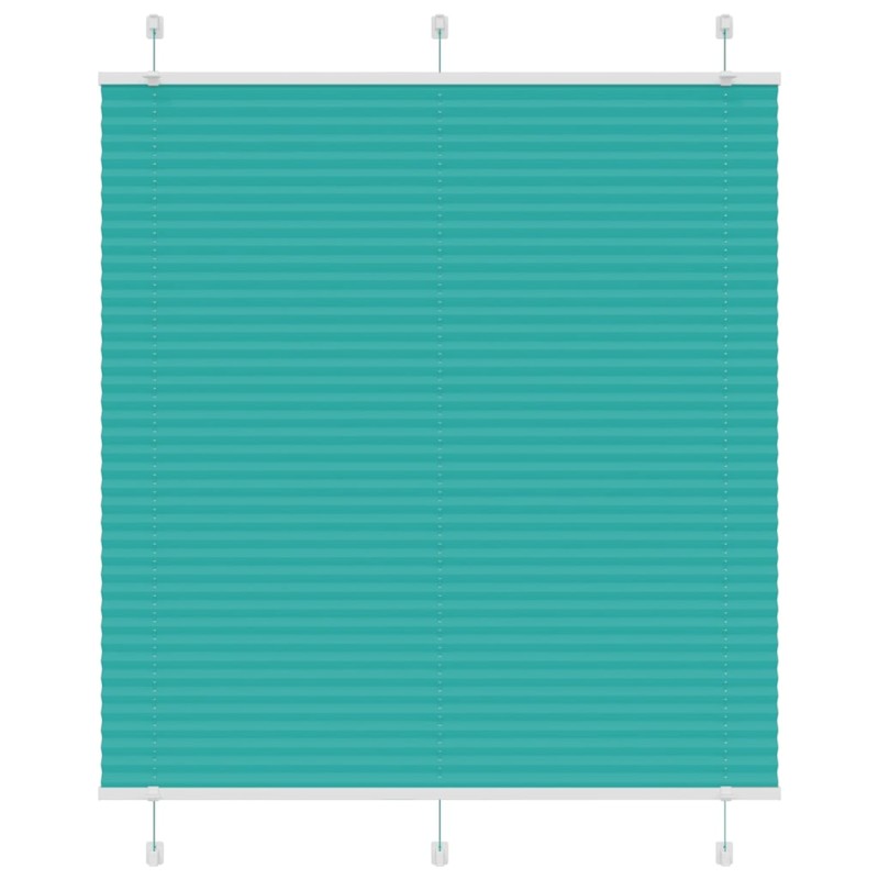 vidaXL Plissee Petrolgrün 120x100 cm Stoffbreite 119,4 cm Polyester vidaXL Plissee Petrolgrün 120x100 cm Stoffbreite 119,4 cm Polyester