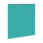 vidaXL Plissee Petrolgrün 115x150 cm Stoffbreite 114,4 cm Polyester