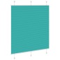 vidaXL Plissee Petrolgrün 115x150 cm Stoffbreite 114,4 cm Polyester
