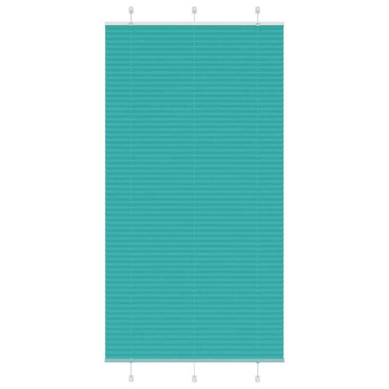 vidaXL Plissee Petrolgrün 110x200 cm Stoffbreite 109,4 cm Polyester