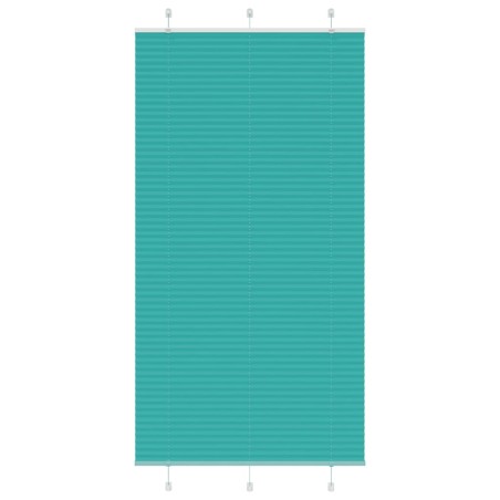 vidaXL Plissee Petrolgrün 110x200 cm Stoffbreite 109,4 cm Polyester