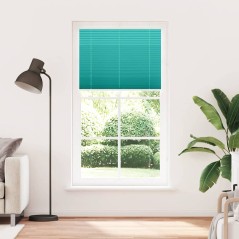 vidaXL Plissee Petrolgrün 110x200 cm Stoffbreite 109,4 cm Polyester