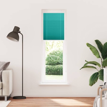 vidaXL Plissee Petrolgrün 65x200 cm Stoffbreite 64,4 cm Polyester