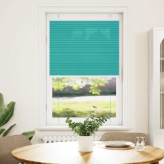 vidaXL Plissee Petrolgrün 75x150 cm Stoffbreite 74,4 cm Polyester