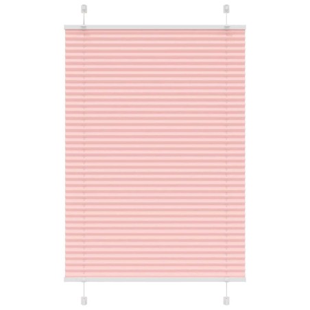 vidaXL Plissee Rosa 95x150 cm Stoffbreite 94,4 cm Polyester