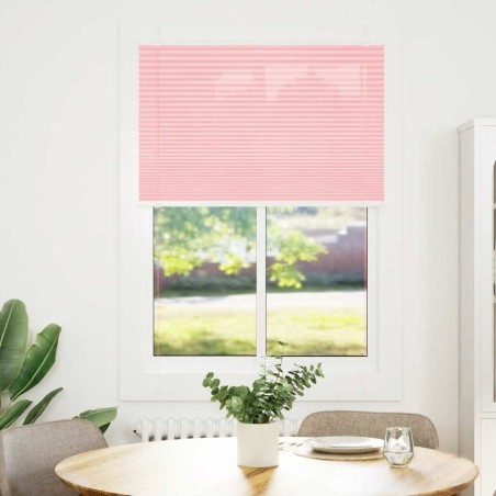 vidaXL Plissee Rosa 95x150 cm Stoffbreite 94,4 cm Polyester