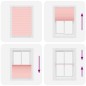 vidaXL Plissee Rosa 95x150 cm Stoffbreite 94,4 cm Polyester vidaXL Plissee Rosa 95x150 cm Stoffbreite 94,4 cm Polyester