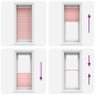 vidaXL Plissee Rosa 60x150 cm Stoffbreite 59,4 cm Polyester vidaXL Plissee Rosa 60x150 cm Stoffbreite 59,4 cm Polyester