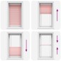 vidaXL Plissee Rosa 70x150 cm Stoffbreite 69,4 cm Polyester vidaXL Plissee Rosa 70x150 cm Stoffbreite 69,4 cm Polyester