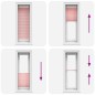 vidaXL Plissee Rosa 50x100 cm Stoffbreite 49,4 cm Polyester vidaXL Plissee Rosa 50x100 cm Stoffbreite 49,4 cm Polyester