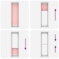 vidaXL Plissee Rosa 55x200 cm Stoffbreite 54,4 cm Polyester vidaXL Plissee Rosa 55x200 cm Stoffbreite 54,4 cm Polyester