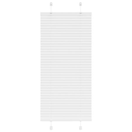 vidaXL Plissee Weiß 65x100 cm Stoffbreite 64,4 cm Polyester