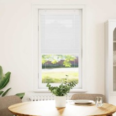 vidaXL Plissee Weiß 65x100 cm Stoffbreite 64,4 cm Polyester