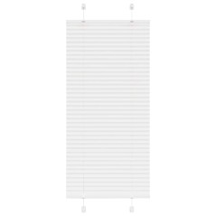 vidaXL Plissee Weiß 55x100 cm Stoffbreite 54,4 cm Polyester