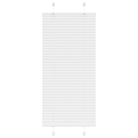 vidaXL Plissee Weiß 55x100 cm Stoffbreite 54,4 cm Polyester