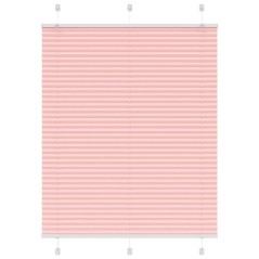 vidaXL Plissee Rosa 110x100 cm Stoffbreite 109,4 cm Polyester