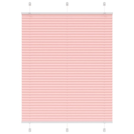vidaXL Plissee Rosa 110x100 cm Stoffbreite 109,4 cm Polyester