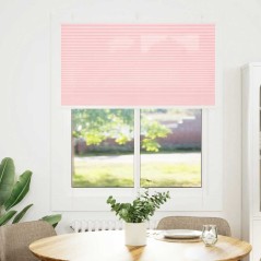 vidaXL Plissee Rosa 110x100 cm Stoffbreite 109,4 cm Polyester