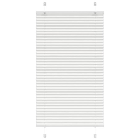 vidaXL Plissee Weiß 75x150 cm Stoffbreite 74,4 cm Polyester