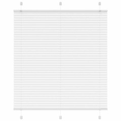 vidaXL Plissee Weiß 120x150 cm Stoffbreite 119,4 cm Polyester