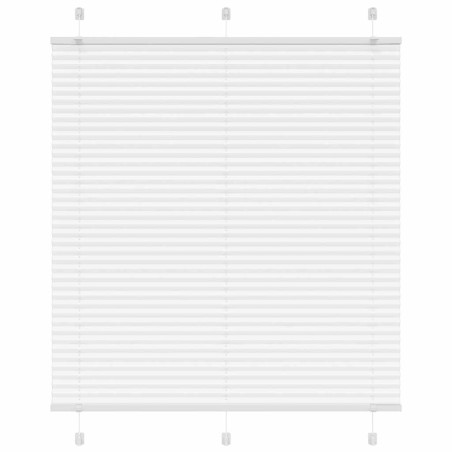 vidaXL Plissee Weiß 120x150 cm Stoffbreite 119,4 cm Polyester